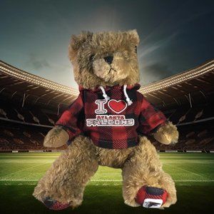Atlanta Falcons Plush Bear 12” Plush Teddy In Hoodie NFL Football Good Stuff